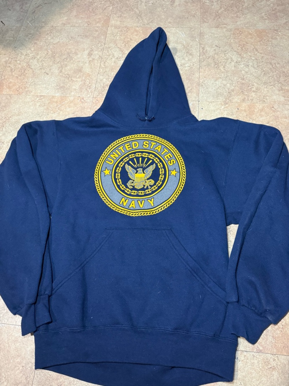 Navy Blue Pullover Hoodie